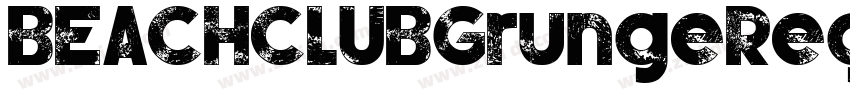 BEACHCLUBGrungeRegul字体转换