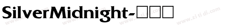 SilverMidnight字体转换