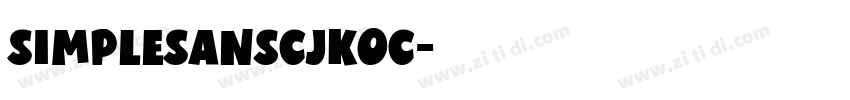 SimpleSansCJKOC字体转换