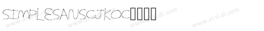 SimpleSansCJKOC字体转换