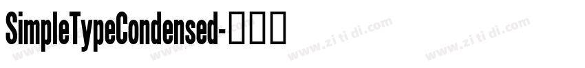 SimpleTypeCondensed字体转换