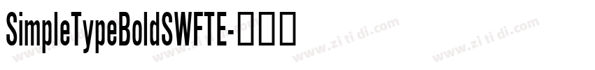 SimpleTypeBoldSWFTE字体转换