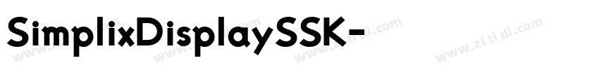 SimplixDisplaySSK字体转换