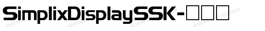 SimplixDisplaySSK字体转换