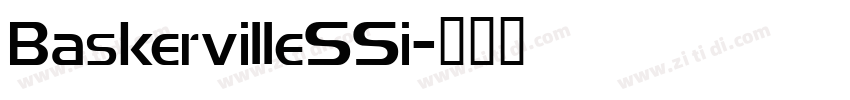 BaskervilleSSi字体转换