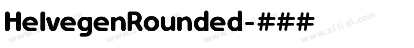 HelvegenRounded字体转换