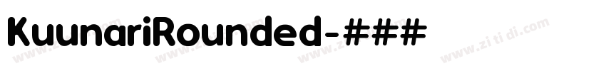 KuunariRounded字体转换