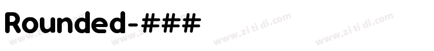 Rounded字体转换