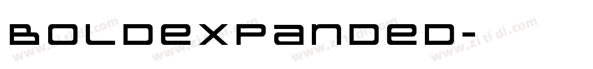 BoldExpanded字体转换
