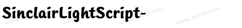 SinclairLightScript字体转换