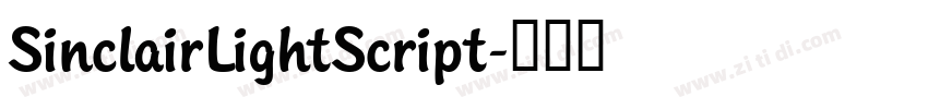 SinclairLightScript字体转换