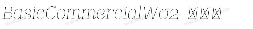 BasicCommercialW02字体转换