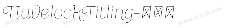 HavelockTitling字体转换