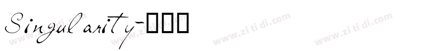 Singularity字体转换