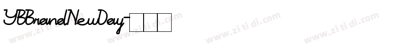 YBBrandNewDay字体转换