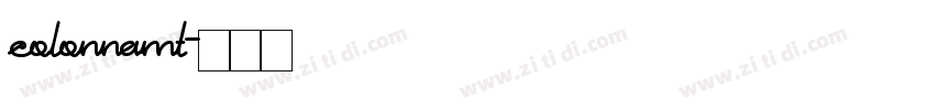 colonnamt字体转换