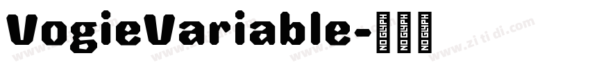 VogieVariable字体转换