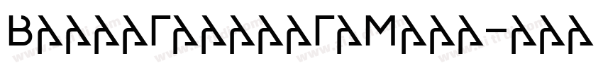 BlastGothicGrMini字体转换