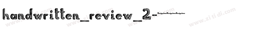 handwritten_review_2字体转换