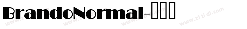 BrandoNormal字体转换