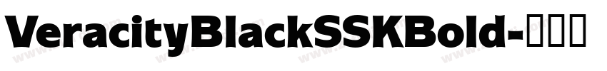 VeracityBlackSSKBold字体转换