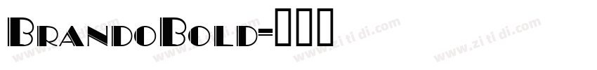 BrandoBold字体转换