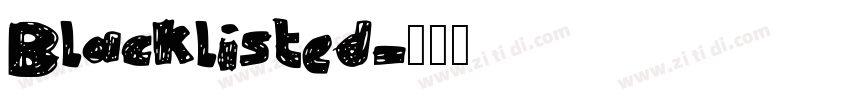 Blacklisted字体转换