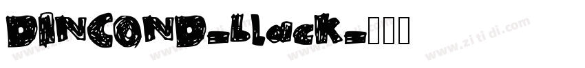 DINCOND-black字体转换