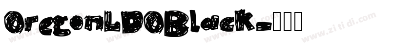 OregonLDOBlack字体转换