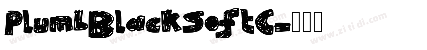 PlumbBlackSoftC字体转换