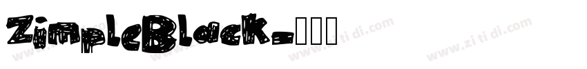 ZimpleBlack字体转换