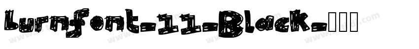 burnfont-11-Black字体转换