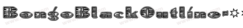 BongoBlackOutline字体转换 BongoBlackOutline字体转换
