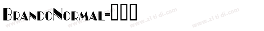 BrandoNormal字体转换
