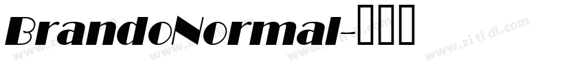 BrandoNormal字体转换
