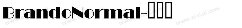 BrandoNormal字体转换