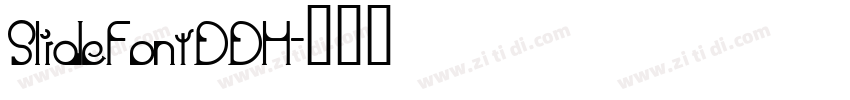 SlideFontDDH字体转换