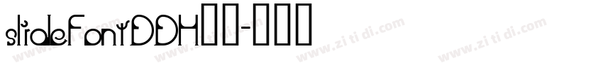 slideFontDDH字体字体转换