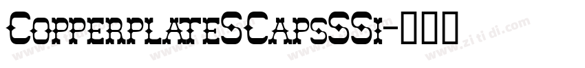 CopperplateSCapsSSi字体转换