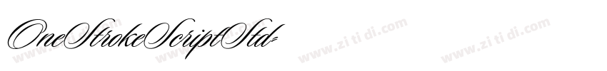 OneStrokeScriptStd字体转换
