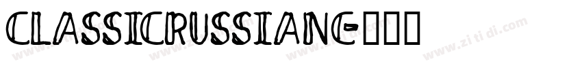 ClassicRussianC字体转换