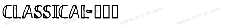 classical字体转换