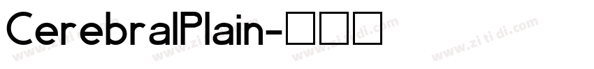 CerebralPlain字体转换