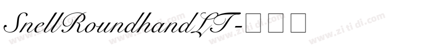 SnellRoundhandLT字体转换