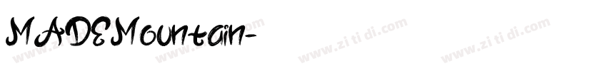 MADEMountain字体转换