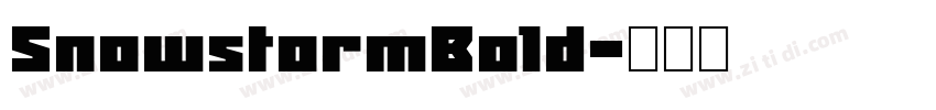 SnowstormBold字体转换