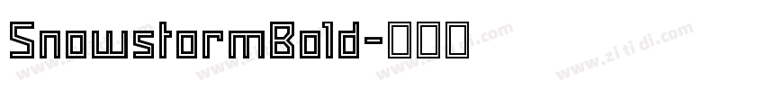 SnowstormBold字体转换