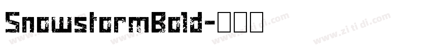 SnowstormBold字体转换
