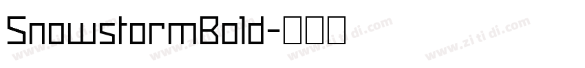 SnowstormBold字体转换
