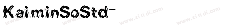 KaiminSoStd字体转换
